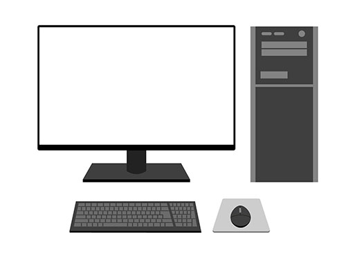 Web制作に使用しているメインPC環境のイラスト